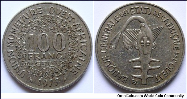 100 francs.
1977