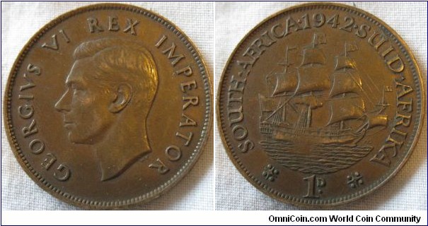 1942 penny, aEF, no lustre but plenty of detail