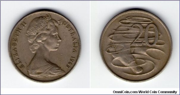20 Cents Copper-Nickel.