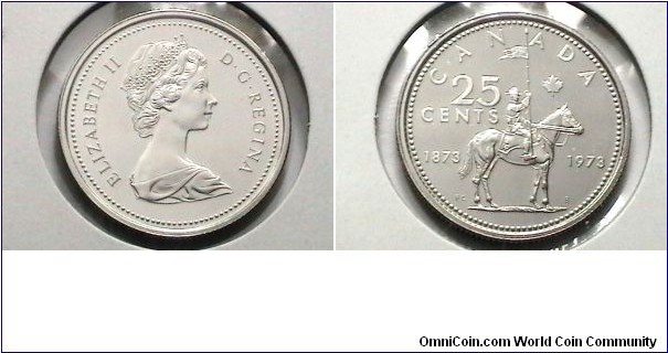 Canada 1973 25 Cents KM# 81.1 