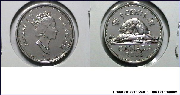 Canada 2003P 5 Cents Proof Like KM# 182b 