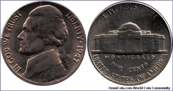 1947 nickel