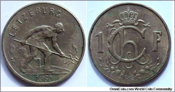 1 franc.
1960