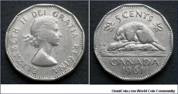 5 cents.
1961