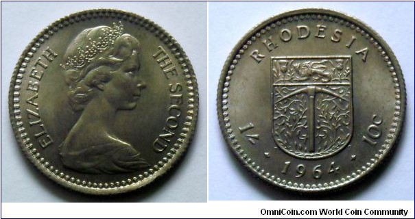1 shilling (10 cents)
1964