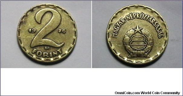 Hungry 1975 2  Forint KM# 591 