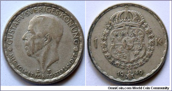 1 krona.
1949