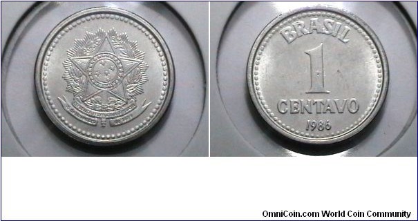 Brazil 1986 1 Centavo KM# 600 