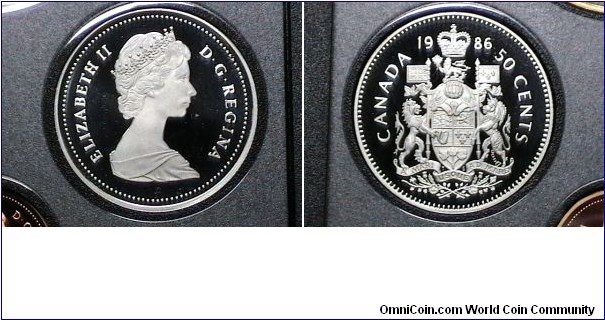 Canada 1986 Proof 50 Cents Km# 75.3 