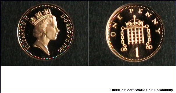 Great Britain 1986 Proof 1 Penny Km# 935 