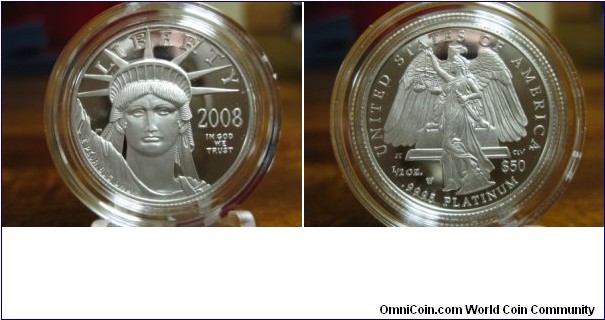 2008 $50 Platinum Proof