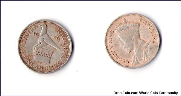 ONE SHILLING.SOUTHERN RHODESIA
