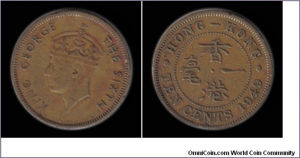 1949 10 Cents