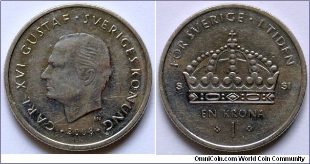 1 krona.
2008 (S-SI)