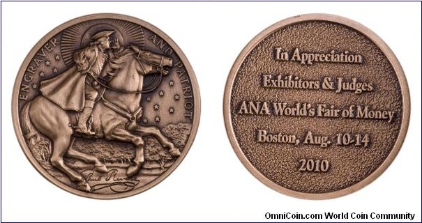 ANA 2010 Exhibitors and Judges medal.