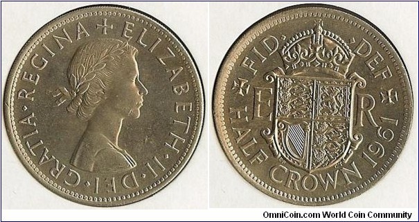 Elizabeth II. Halfcrown - Polished dies