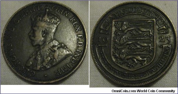 1923 1/24 shilling  aF