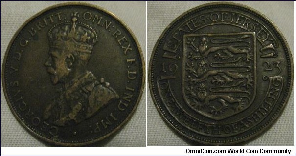 1923 1/12 shilling, F