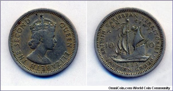 British Caribbean Territories (Eastern Group
Queen Elizabeth 2nd
10 cents