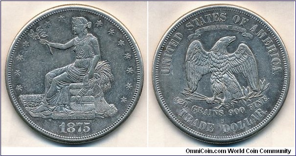 Trade $ 1875-S