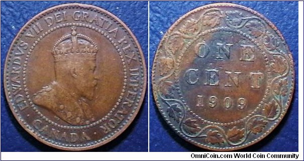 Canada 1909 Lg Cent Km 8 