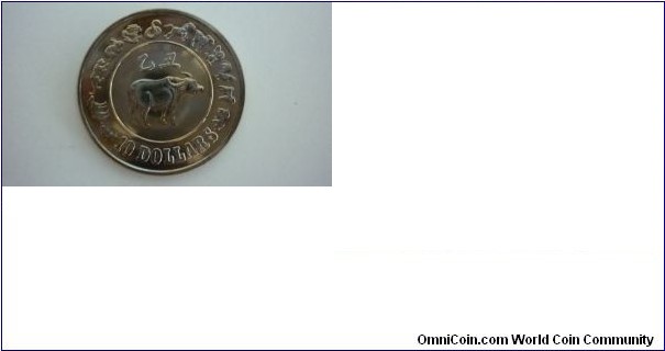 27.5.85
$10 Silver Proof Coin - Year of the Ox.Issue Price Sing$40.00 