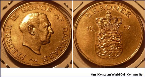 2 Kroner, Frederik IX