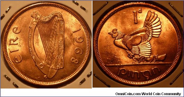 1 Penny (large coin) - Hen with chicks