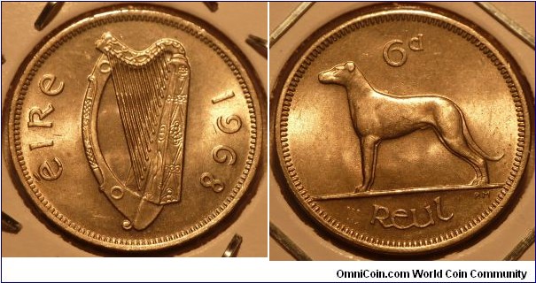 6 Pence - Irish wolfhound