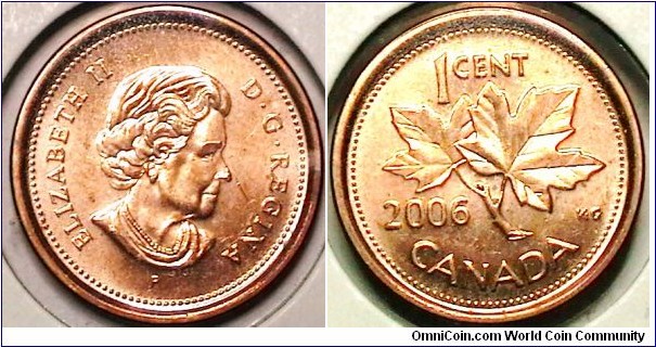 Canada 2006 P 1 Cent  KM# 490 