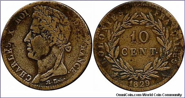 French colonies 10 centimes