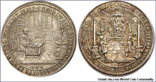 Silver medal to commemorate the 200th anniversary of the Augsburg Confessions (1530-1730)