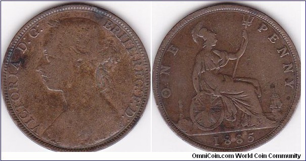 UK One Penny 1885