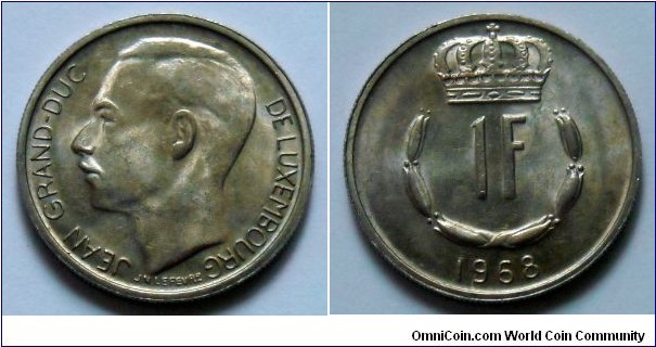 1 franc.
1968