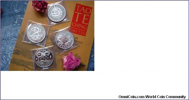 IN 1992 DURING VANCOUVER COIN EXPO 4-1 TAEL COINS WERE MINTED FOR ASIAN COMMUNITY PROOF STRUCK-4.86oz-ASW
