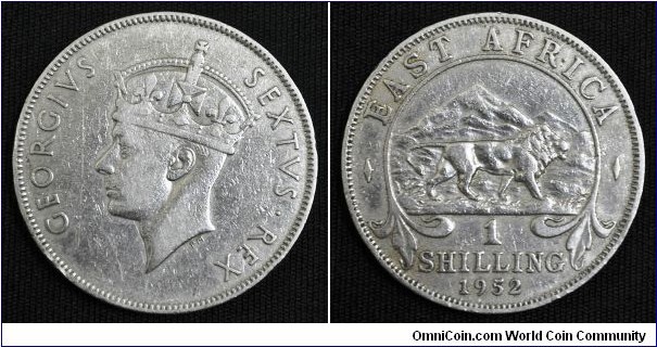 East Africa 1952 KM#31 1 Shilling