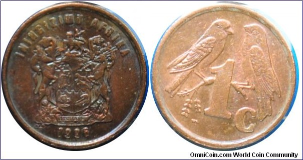 South Africa  1cent  1996
