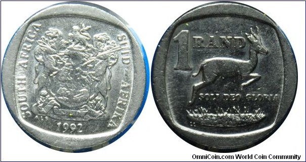 South Africa  1rand  1992