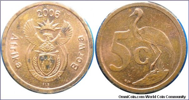 South Africa  5cent  2006