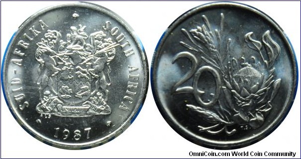 South Africa  20cent  1987