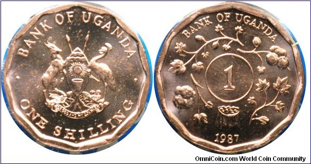 Uganda 1shilling 1987