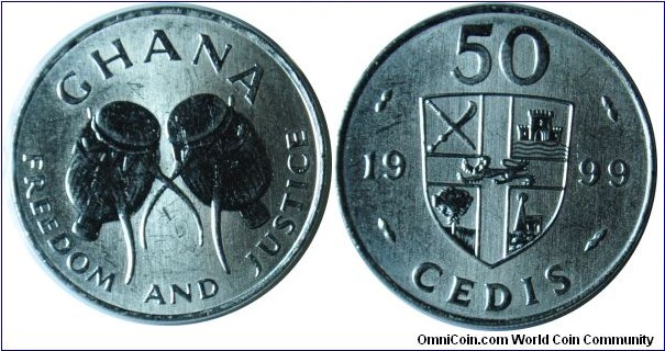 Ghana 50Cedis-km31a-1999