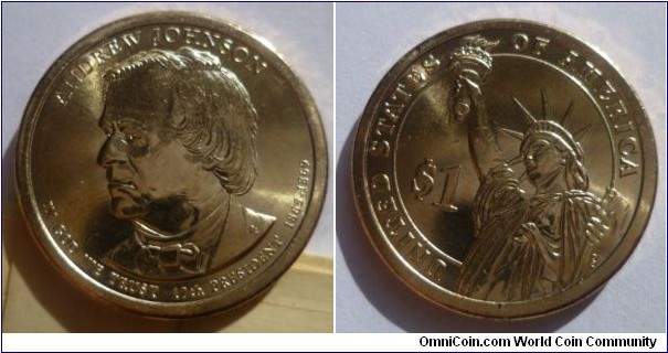 1 dollar / Andrew Johnson - 17th president