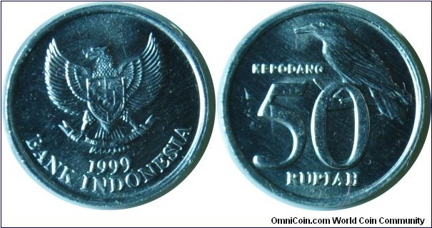 Indonesia 50rupiah 1999
