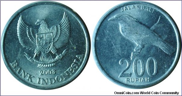 Indonesia 200rupiah 2003
