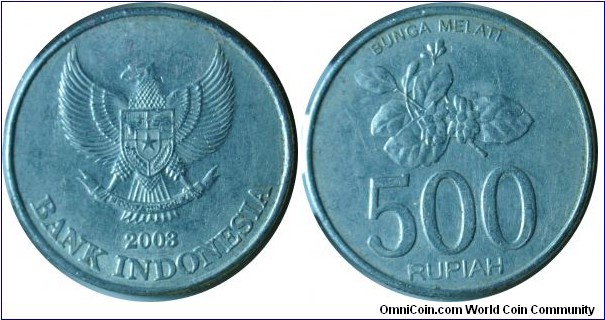 Indonesia 500rupiah 2003