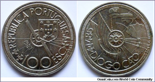 100 escudos.
1987, Diogo Cao