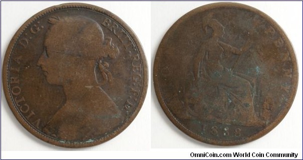 1888 Farthing, Victoria