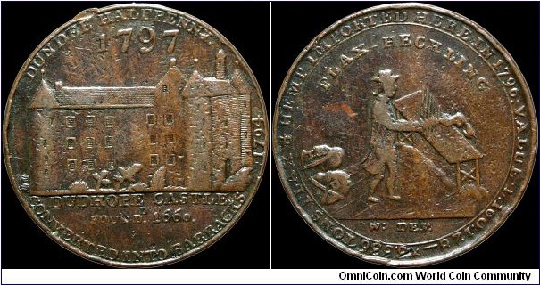 1797 ½ Penny Token, Great Britain.