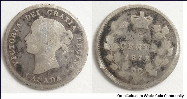 5 Cents, Victoria, 15.494 mm, 1.167 g, 92.5% silver, 7.5% copper